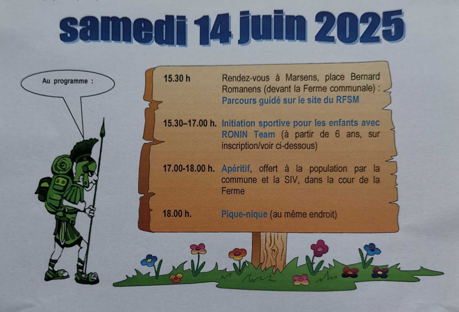 Pique-nique du sentier des découvertes, le samedi 14 juin 2025