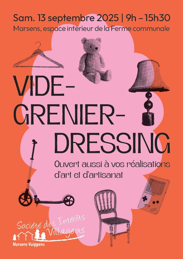 VIDE-GRENIER-DRESSING LE 13 SEPTEMBRE 9h-15h30